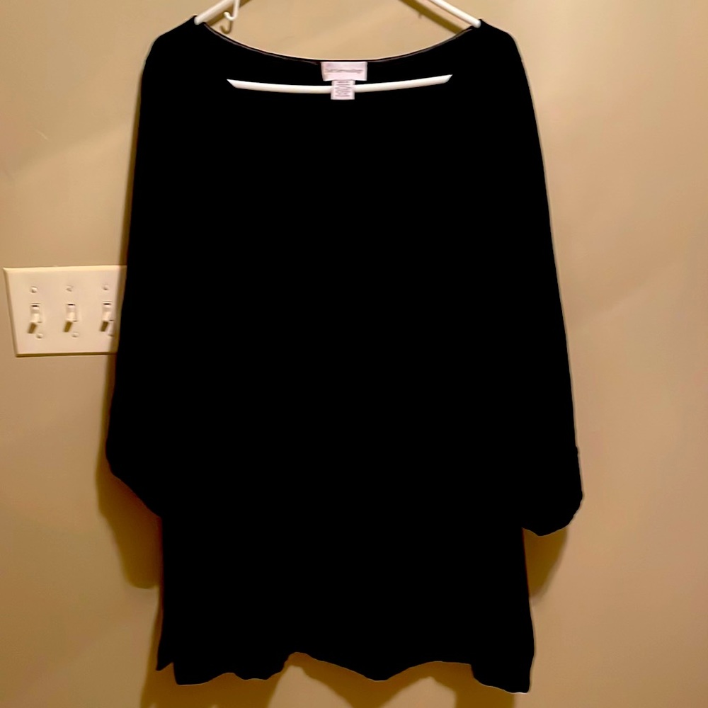 Black velvet shirt